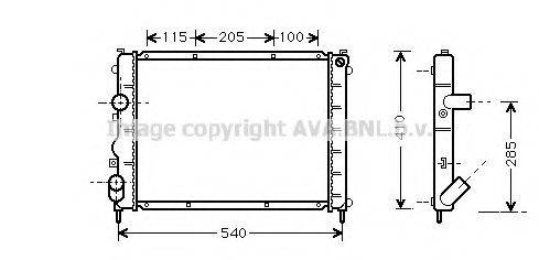 AVA QUALITY COOLING RT2230 Радіатор, охолодження двигуна