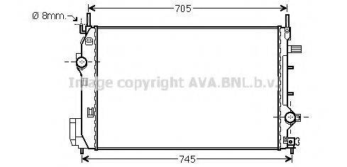 AVA QUALITY COOLING SBA2070 Радіатор, охолодження двигуна