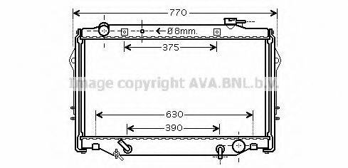 AVA QUALITY COOLING TO2376 Радіатор, охолодження двигуна