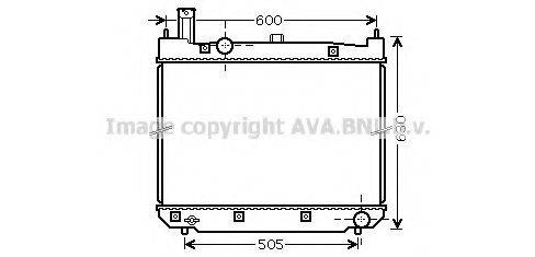 AVA QUALITY COOLING TO2471 Радіатор, охолодження двигуна