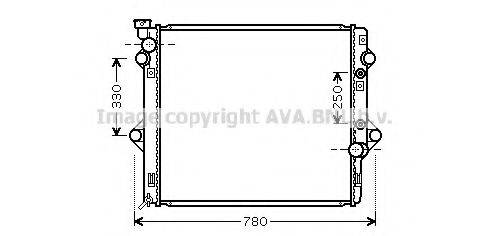 AVA QUALITY COOLING TOA2478 Радіатор, охолодження двигуна