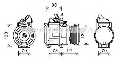 AVA QUALITY COOLING TOK632 Компресор, кондиціонер