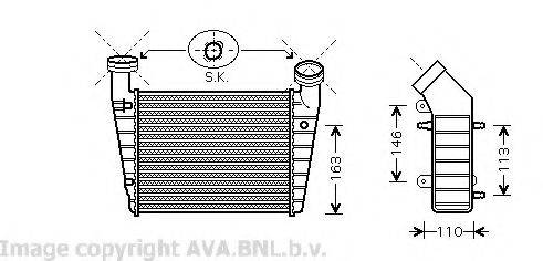AVA QUALITY COOLING VW4238 Інтеркулер