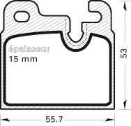 METALFREN 139 Комплект гальмівних колодок, дискове гальмо
