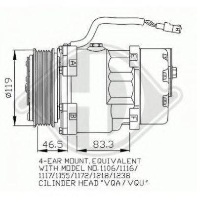 FIAT 699736 Компресор, кондиціонер