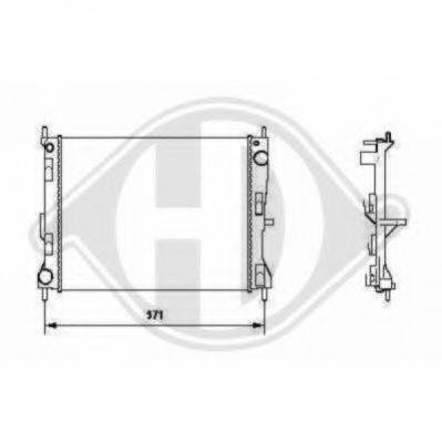 DIEDERICHS 8602407 Радіатор, охолодження двигуна