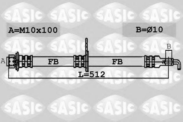 SASIC 6606052 Гальмівний шланг