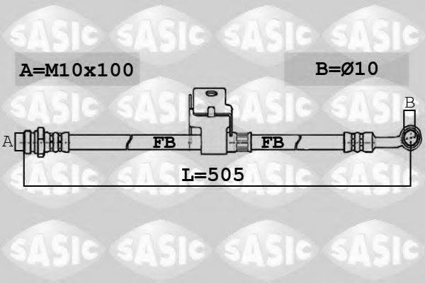 SASIC 6606165 Гальмівний шланг