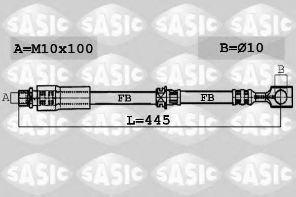 SASIC 6606193 Гальмівний шланг