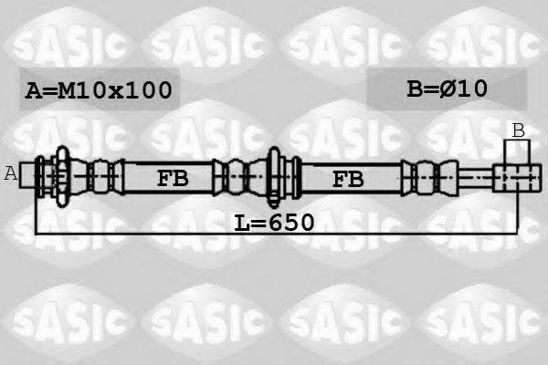 SASIC 6606252 Гальмівний шланг