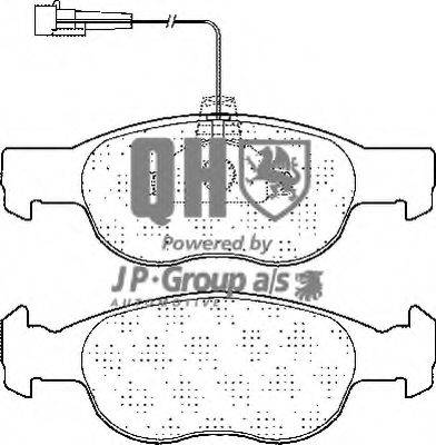 JP GROUP BP860 Комплект гальмівних колодок, дискове гальмо