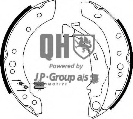 JP GROUP BS1130 Комплект гальмівних колодок