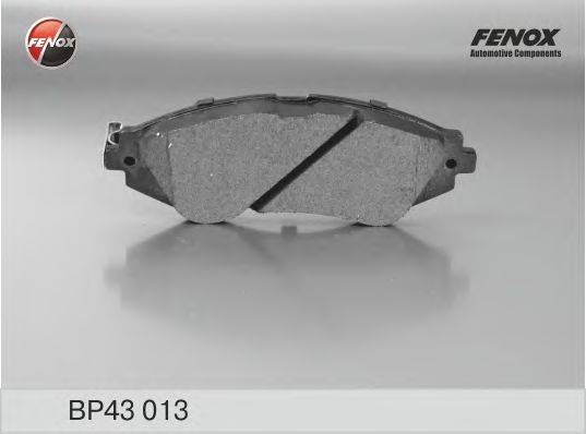 FENOX BP43013 Комплект гальмівних колодок, дискове гальмо