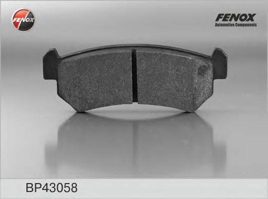 FENOX 24071 Комплект гальмівних колодок, дискове гальмо