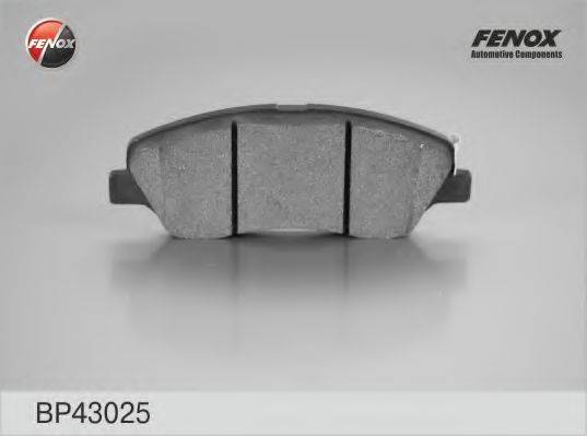 FENOX 24569 Комплект гальмівних колодок, дискове гальмо