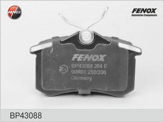 FENOX BP43088 Комплект гальмівних колодок, дискове гальмо