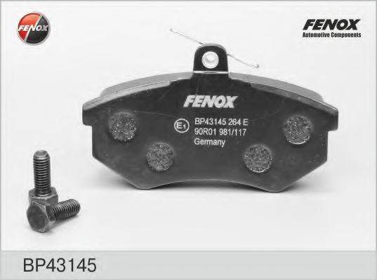 FENOX BP43145 Комплект гальмівних колодок, дискове гальмо