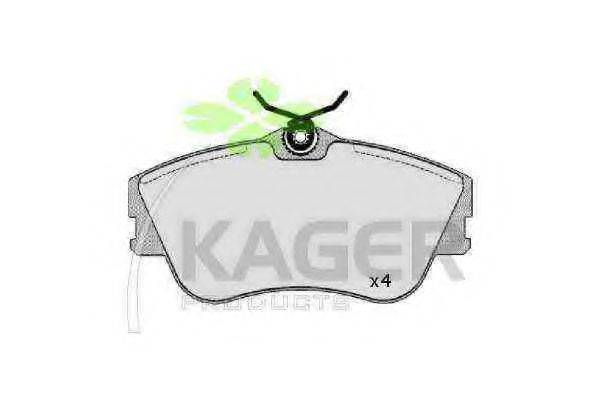 KAGER 21479 Комплект гальмівних колодок, дискове гальмо