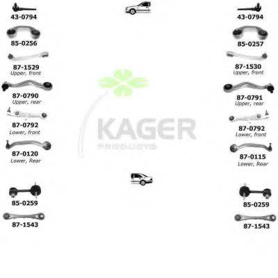 KAGER 800082 Підвіска колеса