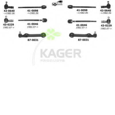 KAGER 800102 Підвіска колеса