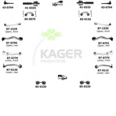 KAGER 800140 Підвіска колеса