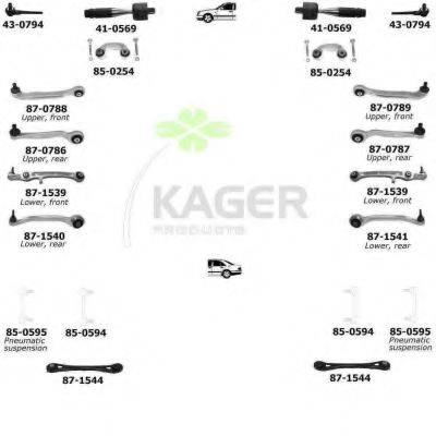 KAGER 800163 Підвіска колеса