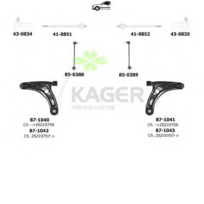 KAGER 800541 Підвіска колеса