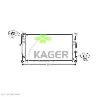 KAGER 310029 Радіатор, охолодження двигуна