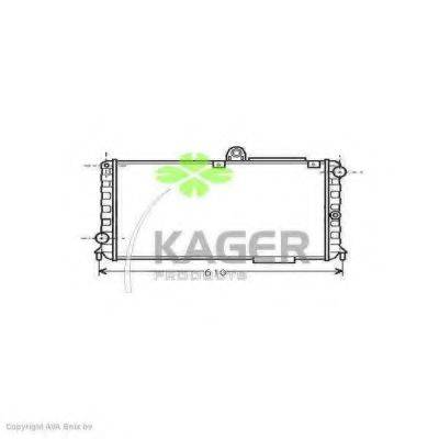 KAGER 310055 Радіатор, охолодження двигуна