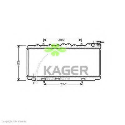 KAGER 310239 Радіатор, охолодження двигуна