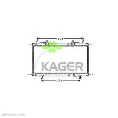 KAGER 310414 Радіатор, охолодження двигуна