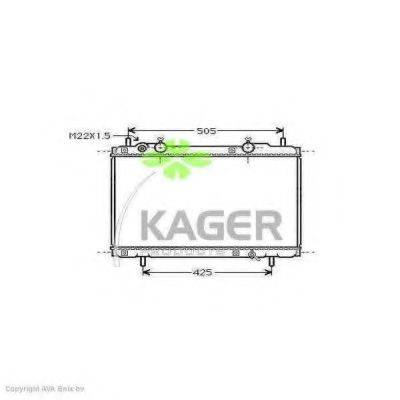 KAGER 310418 Радіатор, охолодження двигуна