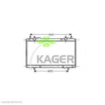 KAGER 310423 Радіатор, охолодження двигуна