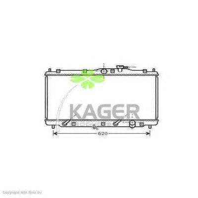 KAGER 310494 Радіатор, охолодження двигуна