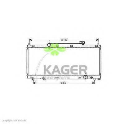 KAGER 310509 Радіатор, охолодження двигуна