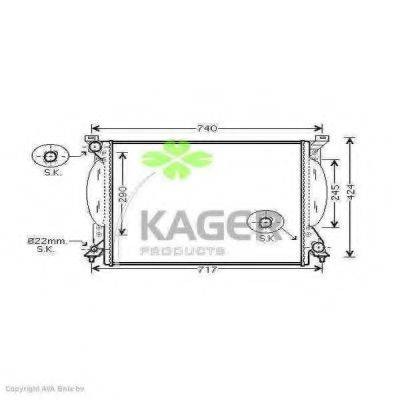 KAGER 311629 Радіатор, охолодження двигуна