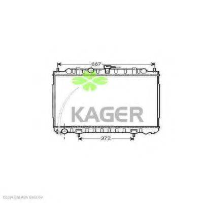 KAGER 313579 Радіатор, охолодження двигуна