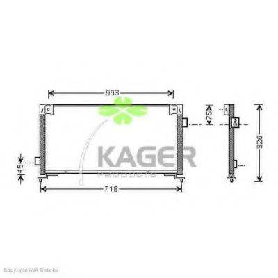 KAGER 946078 Конденсатор, кондиціонер