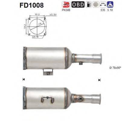 FIAT 174021 Саджовий/частковий фільтр, система вихлопу ОГ