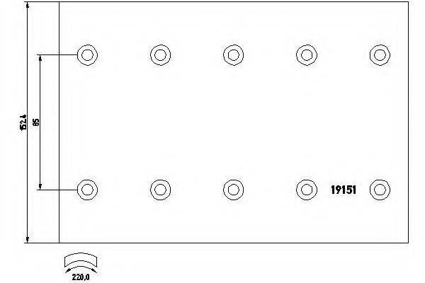 DON DF213 Гальмівні колодки, барабанне гальмо