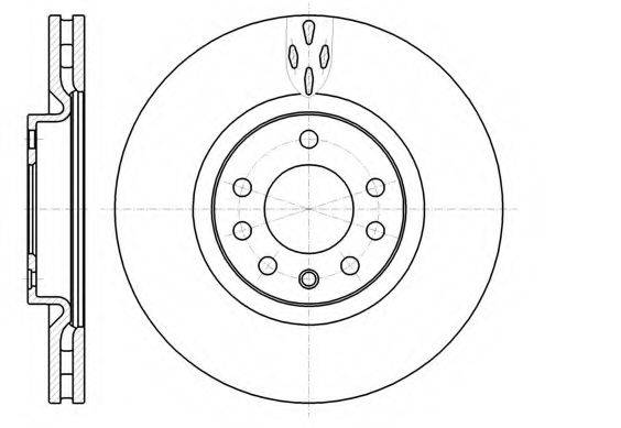 KAWE 6101710 гальмівний диск