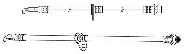 KAWE 512987 Гальмівний шланг