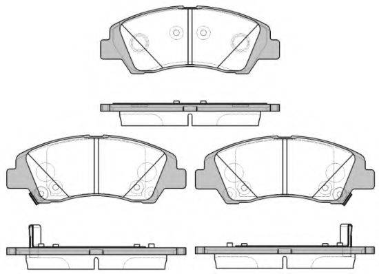 KAWE 158302 Комплект гальмівних колодок, дискове гальмо