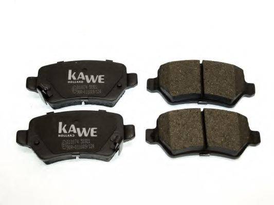 KAWE 810074 Комплект гальмівних колодок, дискове гальмо