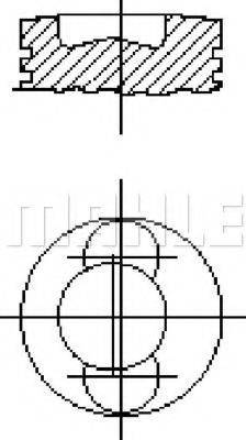 MAHLE ORIGINAL E50110 Поршень