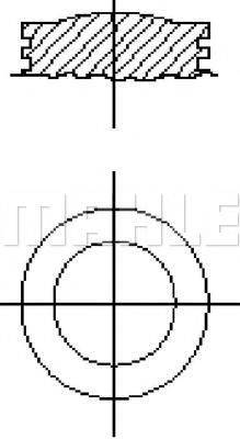 MAHLE ORIGINAL E70190100 Поршень