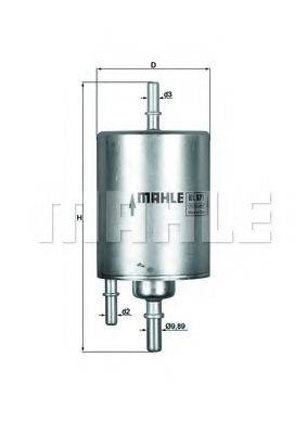 MAHLE ORIGINAL KL571 Паливний фільтр