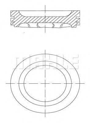 MAHLE ORIGINAL 2220101 Поршень