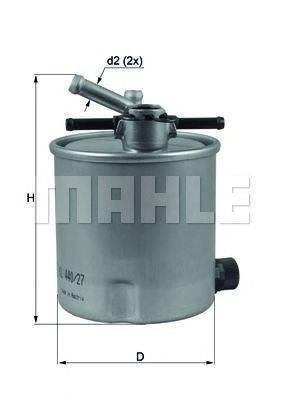 MAHLE ORIGINAL KL44027 Паливний фільтр