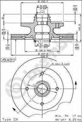 BRECO BS7898 гальмівний диск